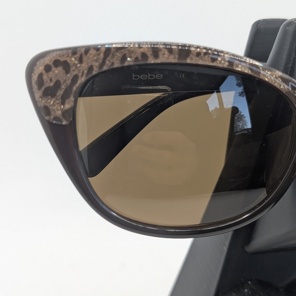 Bebe Cat-Eye Sunglasses with Leopard Accents - Picture 2 of 7